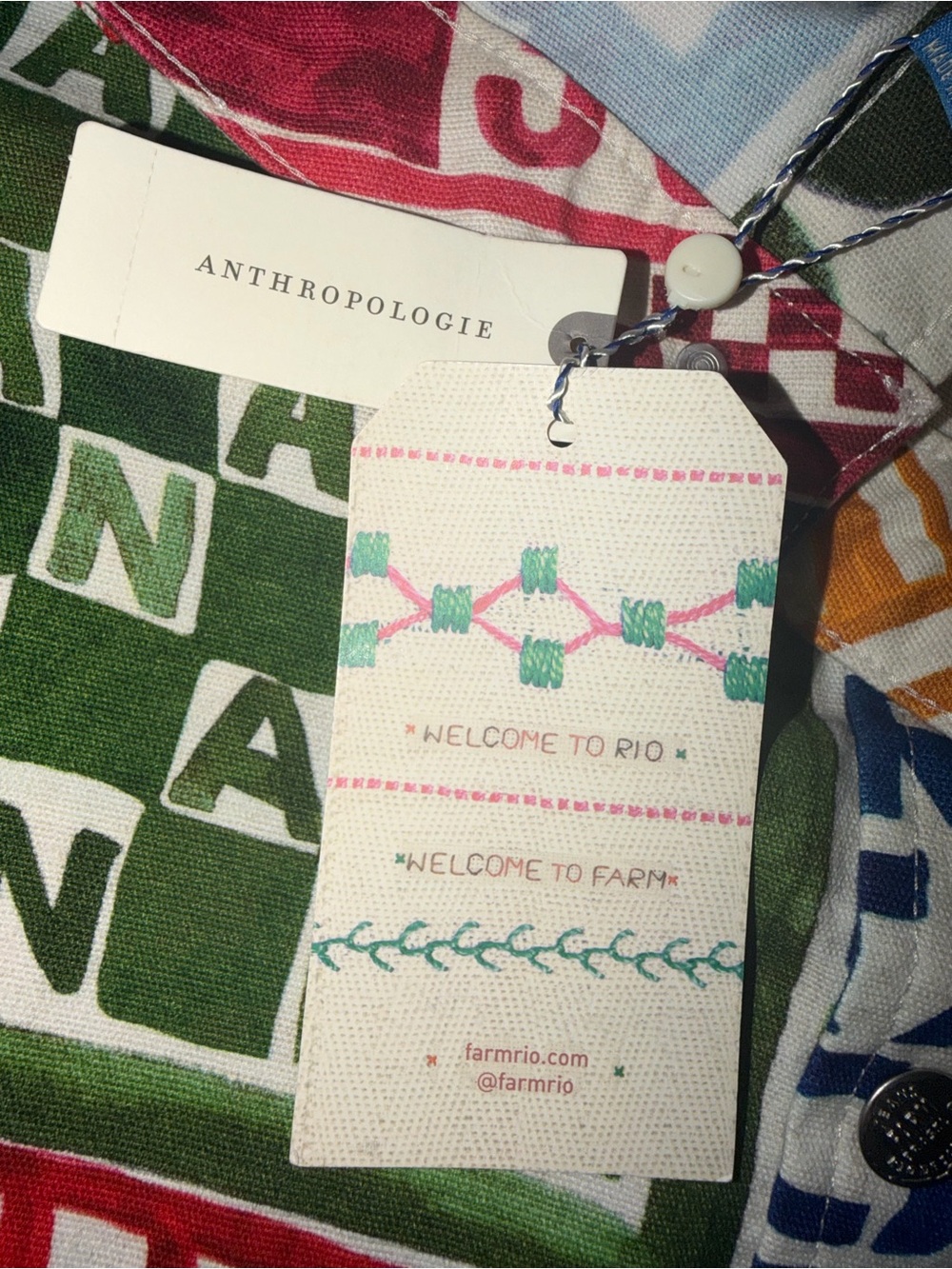 NWT Farm Rio x Anthropologie Banana Graphic Mini Skirt XS - Picture 6 of 7